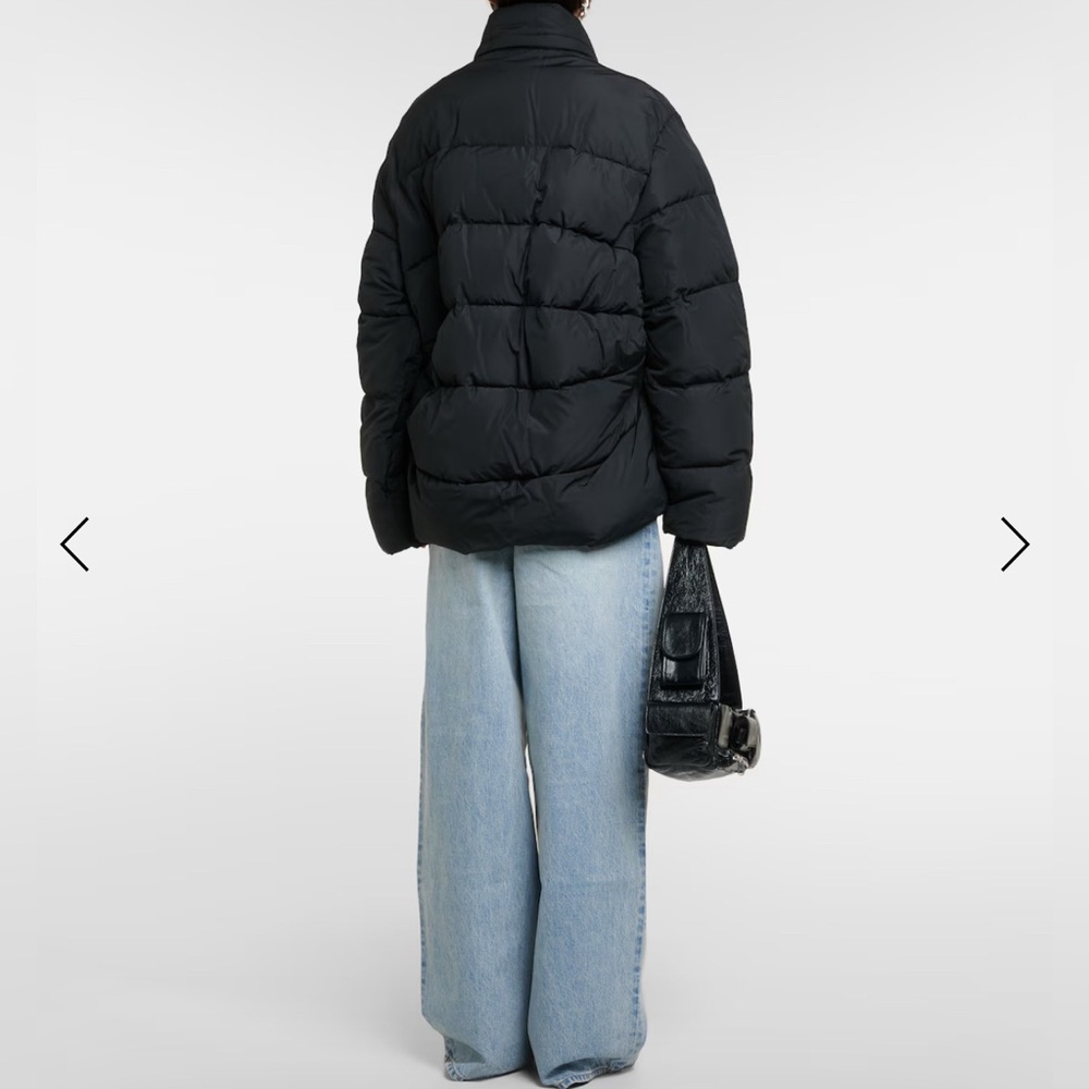 Unisex Balenciaga Black Puffer micro-faille Jacket - Picture 3 of 9